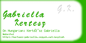 gabriella kertesz business card